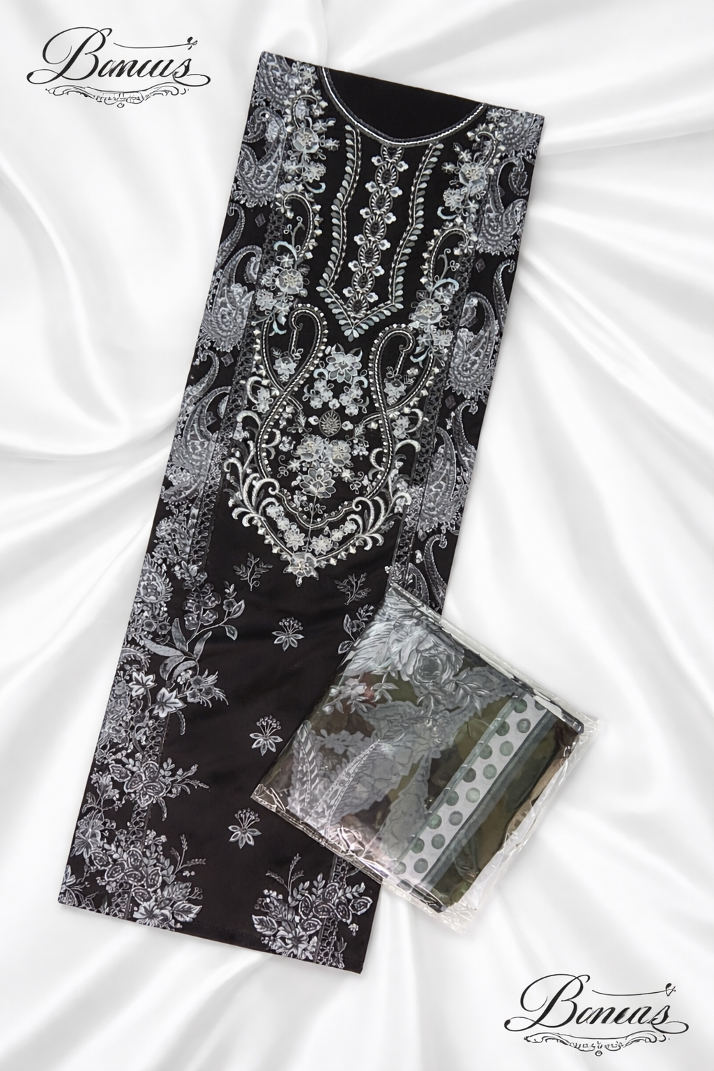 Elegant Lawn Cotton Embroidered Suit