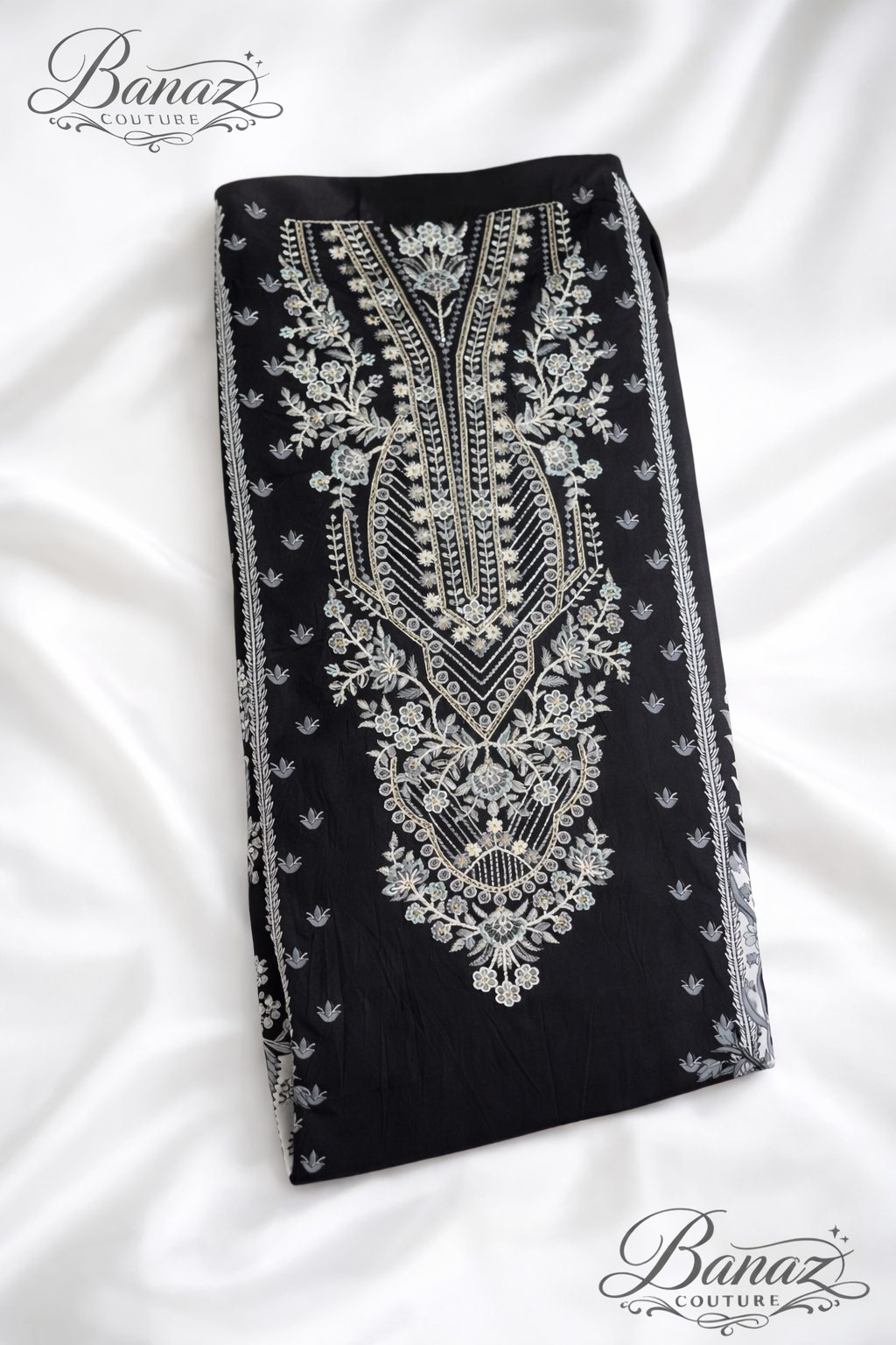 Elegant Lawn Cotton Embroidered Suit